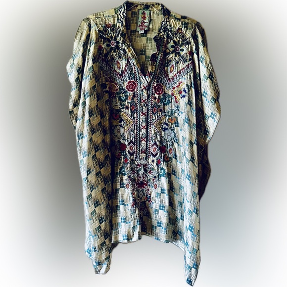 Johnny Was Tops - Johnny Was Silk Tunic - OS